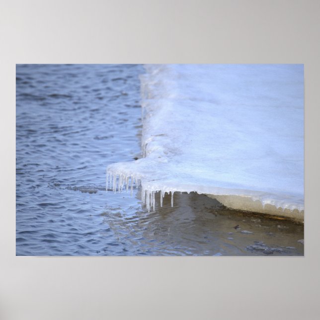 Icy Formation with Water Poster (Devant)