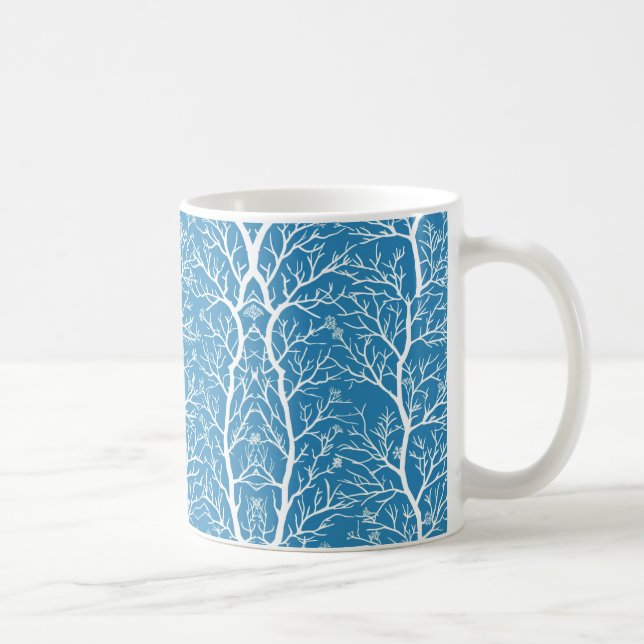 Icy Hiver Motif Café Mug (Droite)