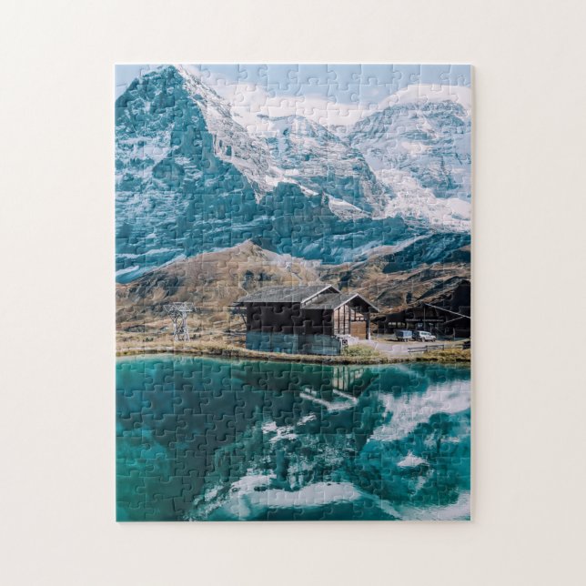 Icy Mountain Art Pittoresque Puzzles Complex Jigsa (Vertical)