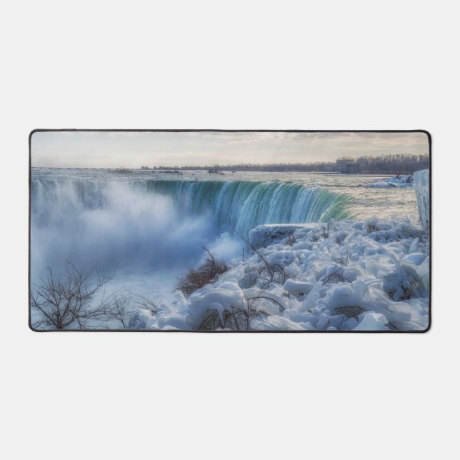 Icy Niagara Falls Photo Desk Mat (Recto)