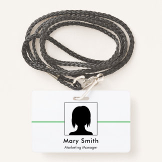 ID Badge Card Business Employee Staff Logo & Photo