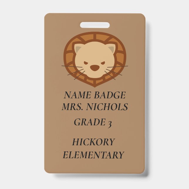ID BADGES POUR L'ÉCOLE, LE TRAVAIL, LES ÉVÉNEMENTS (Avant)