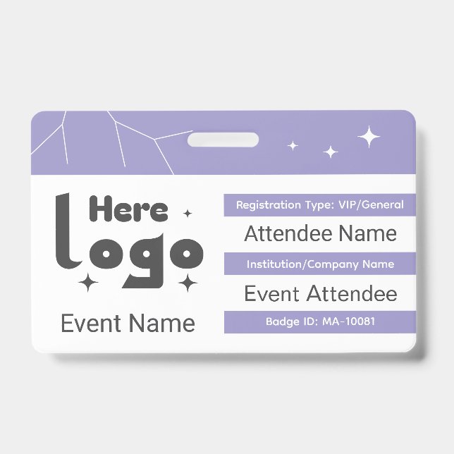 ID de badge d'événement personnalisé (Avant)