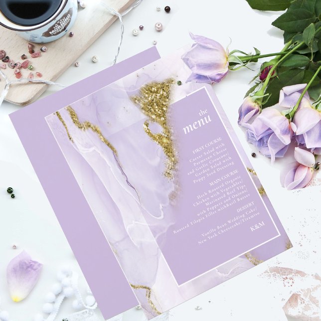 ID de menu Abstrait Lavande d'encre Lux990 (Créateur téléchargé)