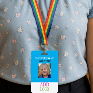 ID de PERSONNEL personnalisé - Passe photo - Badge