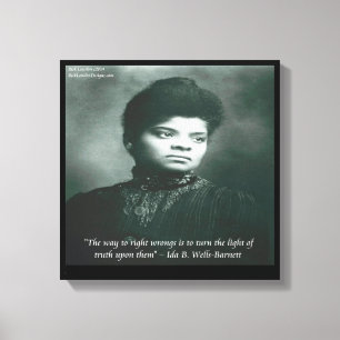 Ida B Wells Toile de Vérité Impression sur toile