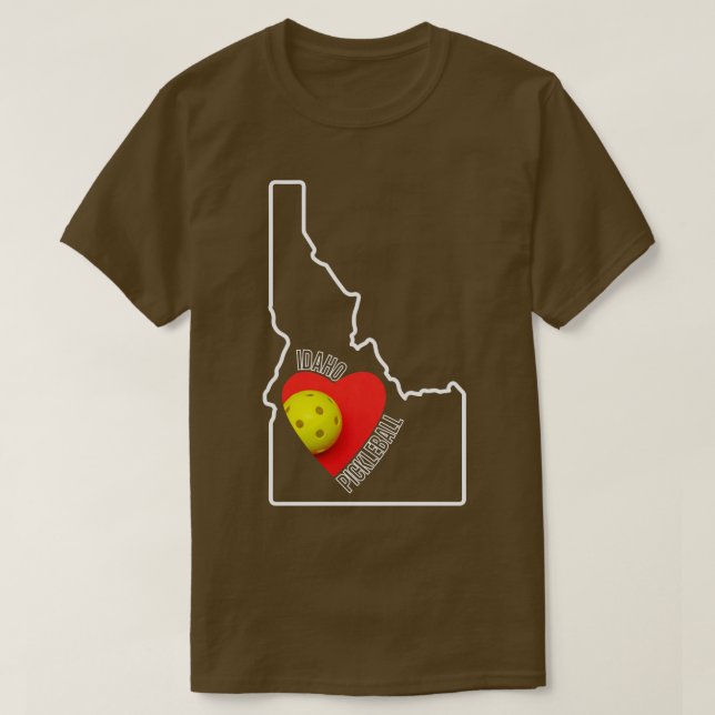 Idaho aime Pickleball TShirt (Design devant)