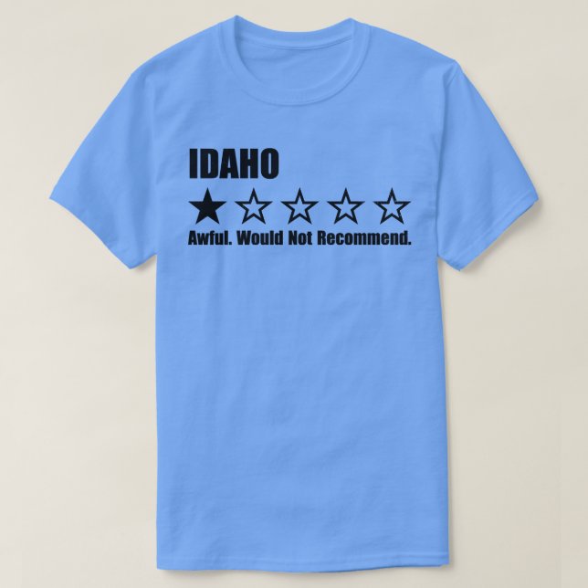 Idaho One Review TShirt (Design devant)