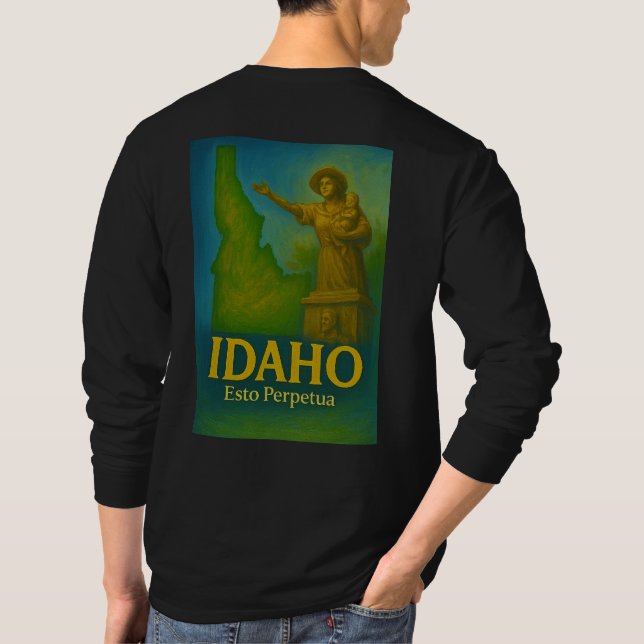 Idaho State Art T-Shirt - (Dos)