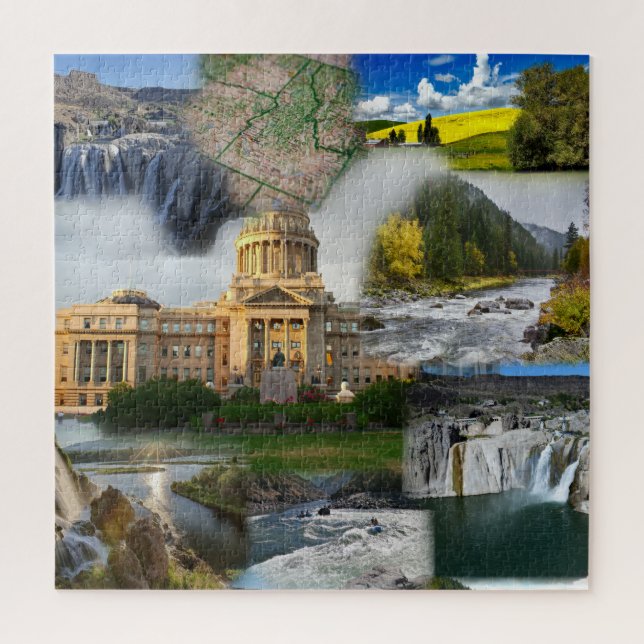 Idaho State Photo Collage 8 Photos Jigsaw Puzzle (Vertical)