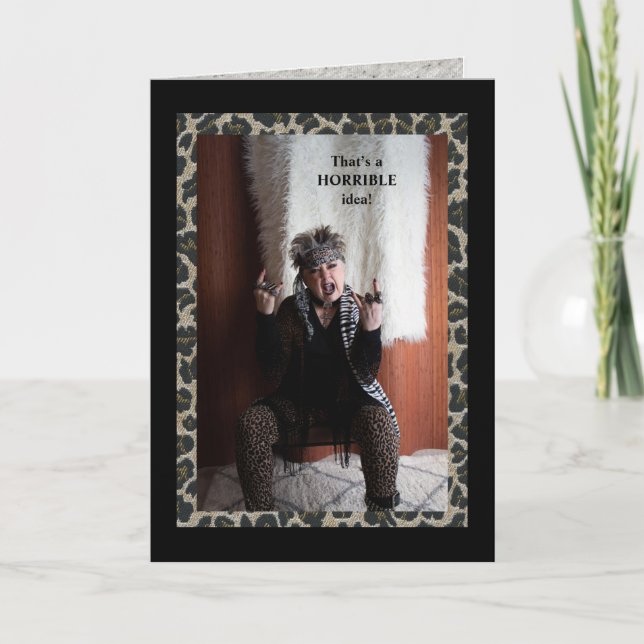 Idée affreuse et facétieuse, hein ? Carte (Devant)