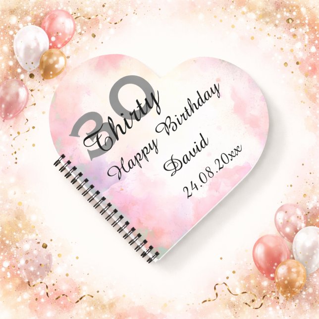 Idée cadeau de carnet personnalisé pour 30 ans (Créateur téléchargé)