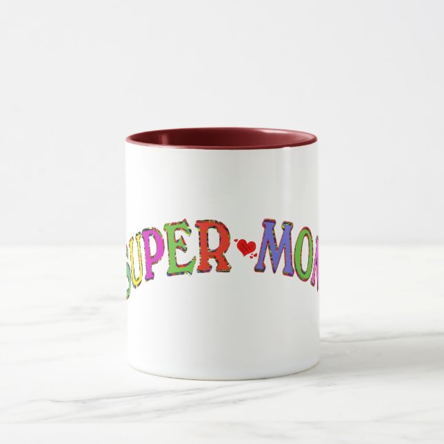 idée cadeau de la super mère jour de la tasse (Centre)