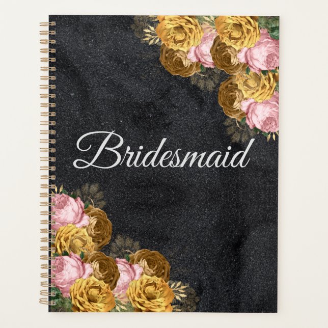 Idée-cadeau de Mariage minimaliste noir (Devant)