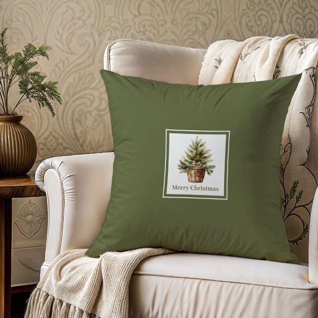 Idée cadeau de Noël oreiller famille neutre (Neutral Family Pillow Christmas Gift Idea)