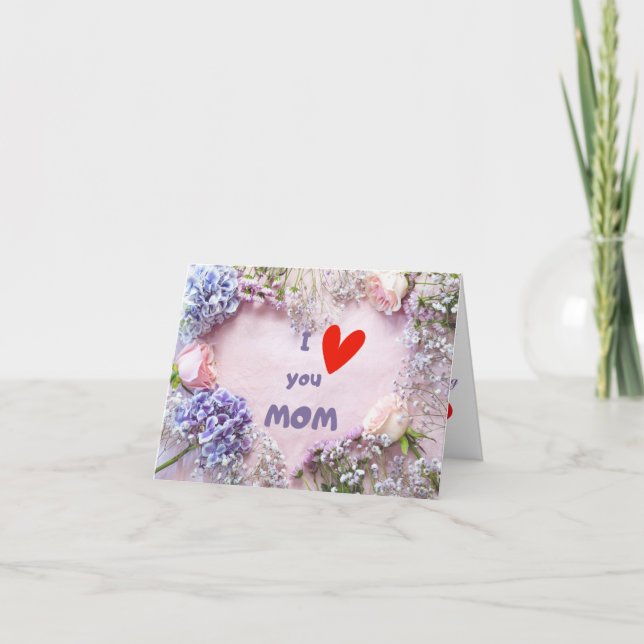 idée cadeau maman imprimable, carte mère mignonne (Devant)