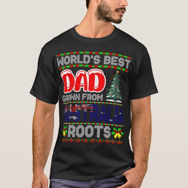 Idée Cadeau Noël Papa Australie Sweat Ugly (Devant)