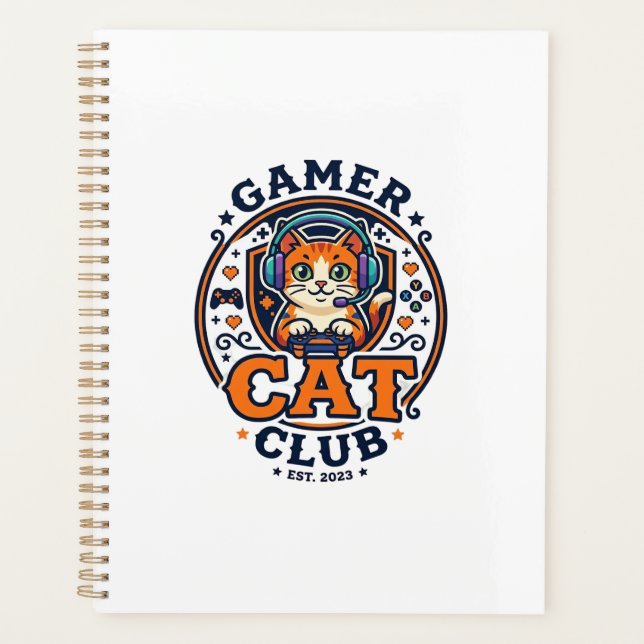 Idée cadeau pour maman chat gameuse - Club Chat Ga (Devant)