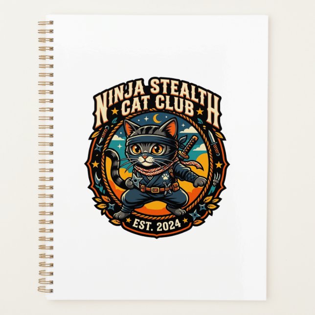 Idée cadeau pour maman de chat Ninja Stealth Cat - (Devant)
