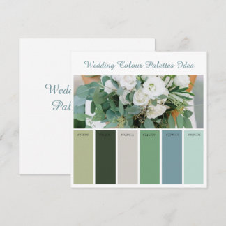 Idée de Cartes de Palettes de Couleurs de Mariage