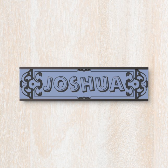 Idée de plaque de nom de porte de la chambre à (Devant)