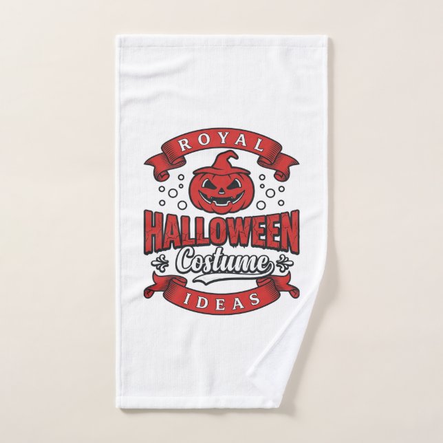 Idées de costumes d'Halloween vintage Vector Desig (Serviette à main)