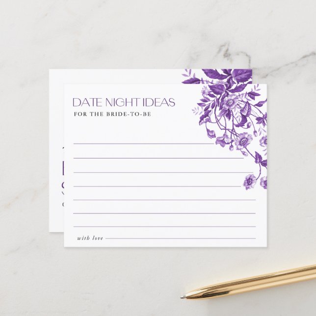 Idées de Fête de Mariage Floral Toile de France po (Devant/Arrière en situation)