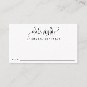 Idées de nuit, Cartes de calligraphie minimalistes