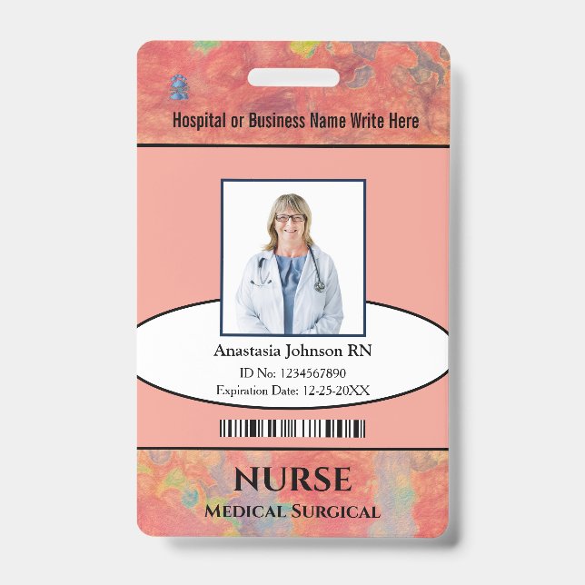 Identification de badge personnalisé pour employés (Avant)