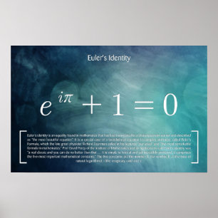 Identité d'Euler - Poster Math