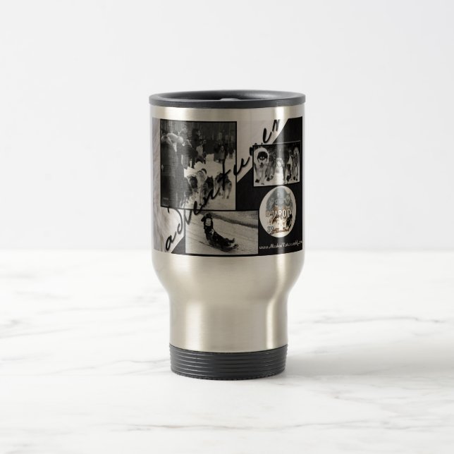 Iditarod B&W Travel Mug (Centre)