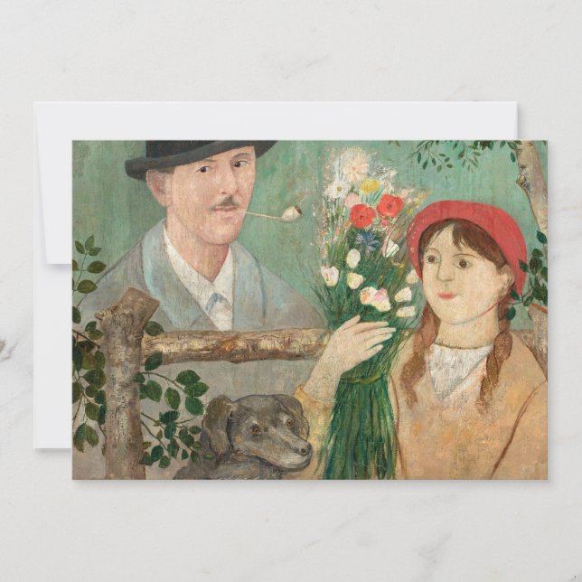 Idyll à côté d'une clôture | Tadeusz Makowski (Devant)