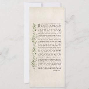 IF, Poème inspiré de Rudyard Kipling - jeune homme