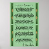 "IF" prose par Rudyard Kipling Poster