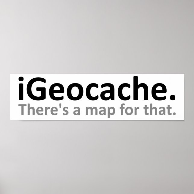 iGeocache Affiche Drôle (Devant)