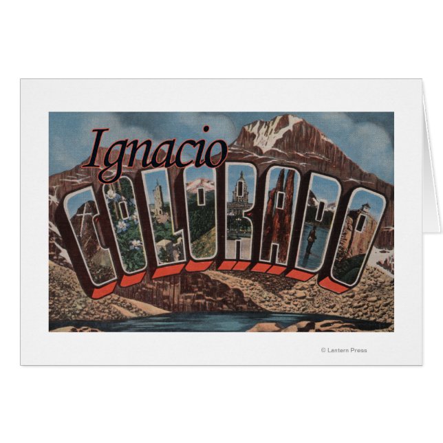 Ignacio, Colorado - Scènes de grandes lettres (Devant horizontal)