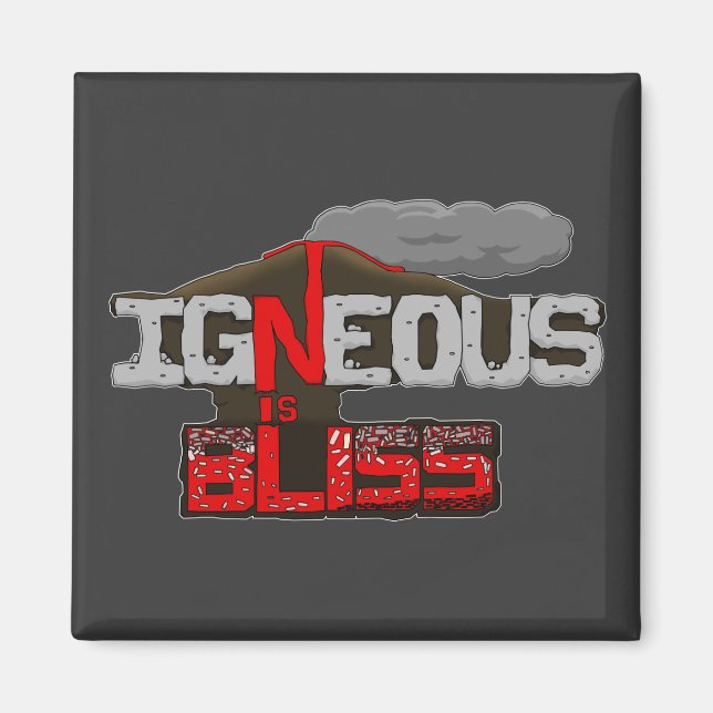 Igneous est Bliss Volcano Magnet (Devant)