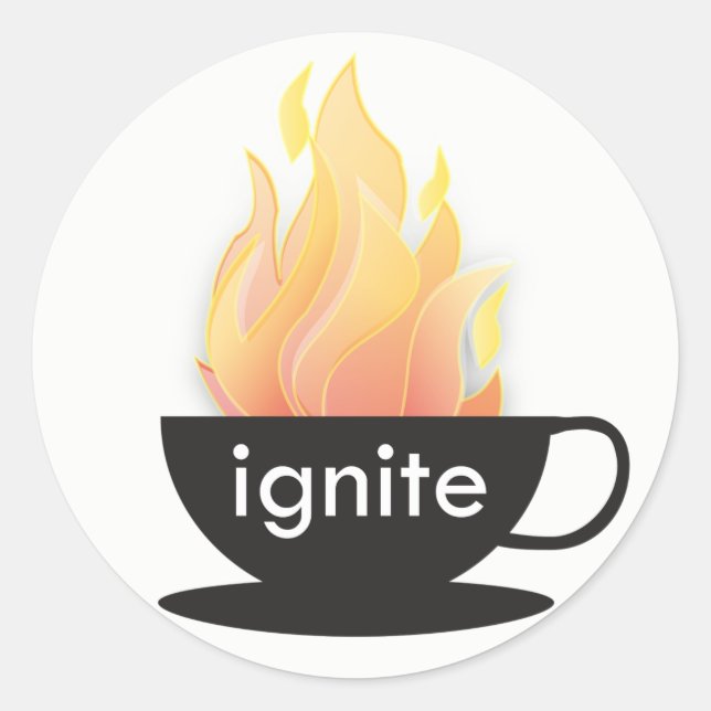 Ignite : Le Sticker Blanc (Devant)