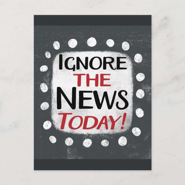 Ignorer La Carte Postale News Today (Devant)