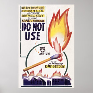 Ignorer la sécurité, pas les incendies : Poster vi