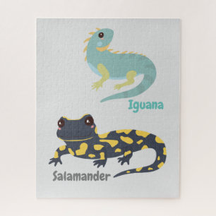 Iguana & Salamander Jigsaw Puzzle
