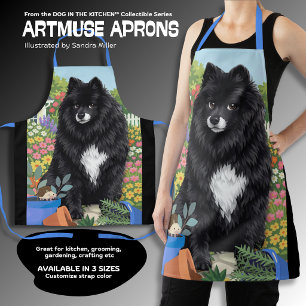 IHANA le Lapphund finlandais   Tablier tout imprim