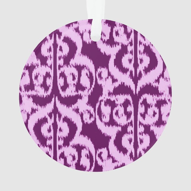 Ikat damas mauresque - violet et orchidée (dos)