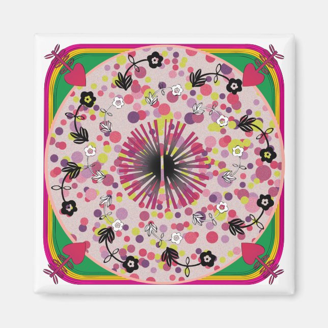 Ikea Rugs Pink Circle Magnet (Devant)