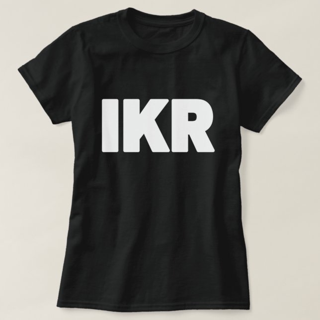 IKR | T-Shirt d'arceau de texte (Design devant)