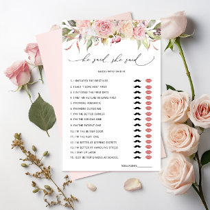 Il A Dit, Elle A Dit Pink Floral Fête des mariées 