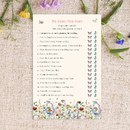 Il A Dit : | Fleurs sauvages de Bohême