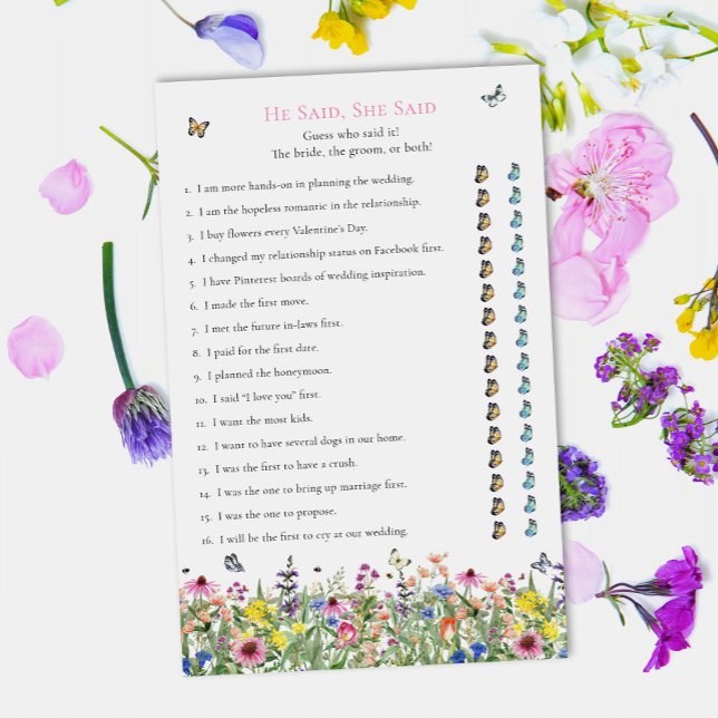 Il A Dit : | Fleurs sauvages d'été (Créateur téléchargé)