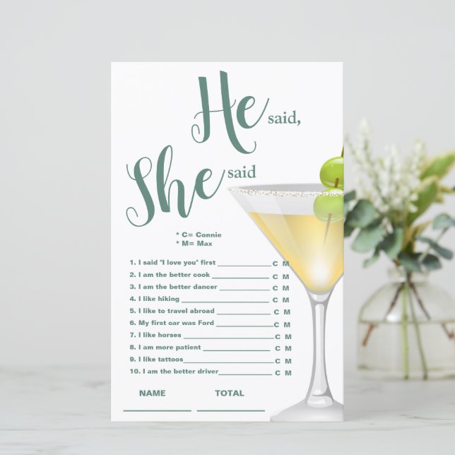 Il a dit qu'elle a dit Élégant jeu nuptial (Debout devant)