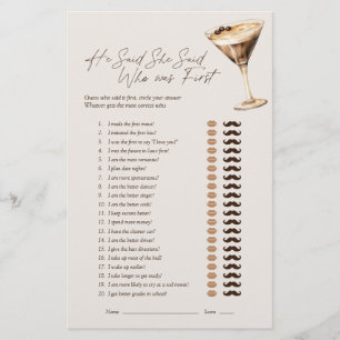 Il A Dit Qu'Elle A Dit Espresso Martini Jeu De Mar